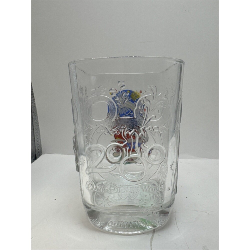 Vintage 2000 McDonalds Mickey Mouse Disney World Parks Millenium 3 Glass Set - Picture 9 of 12